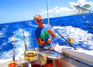 Thon skipjack sur la cote ouest de l’ile Maurice