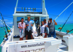 La Famille Demarest apres une demi-journee de peche le 30/09/2015