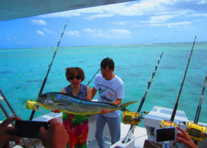 Une belle dorade a bord